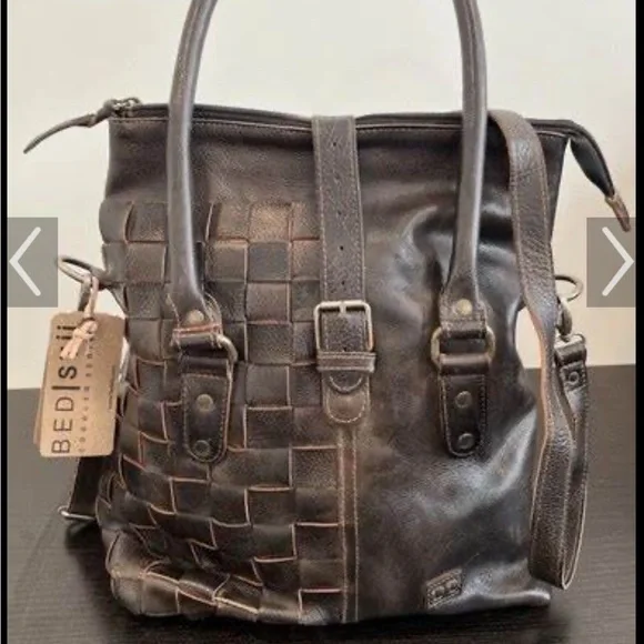 Bed Stu Rachel Tote Bag in Rustic Black NWT - Picture 10 of 10